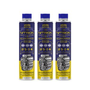 اکتان بوستر و مکمل سوخت خودرو بنزینی ایکس درایو مدل nitron حجم 400 میلی لیتر بسته 3 عددی